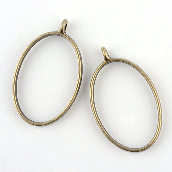

PandaHall Rack Plating Alloy Oval Open Back Bezel Pendants, For DIY UV Resin, Epoxy Resin, Pressed Flower Jewelry, Cadmium Free & Nickel...