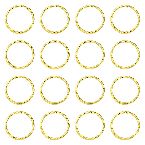 

PandaHall Iron Split Key Rings, Keychain Clasp Findings, Golden, 25x1.5mm Iron Ring