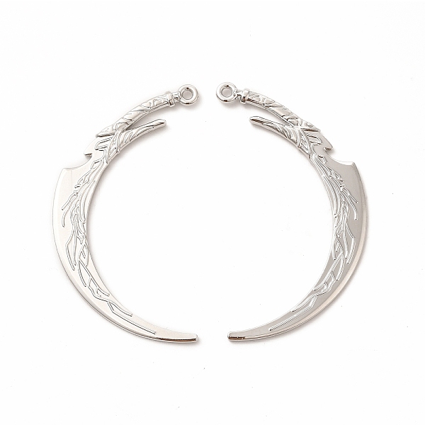 

PandaHall Rack Plating Alloy Big Pendants, Cadmium Free & Nickel Free & Lead Free, Machete Charm, Platinum, 58x28x3mm, Hole: 2mm Alloy...