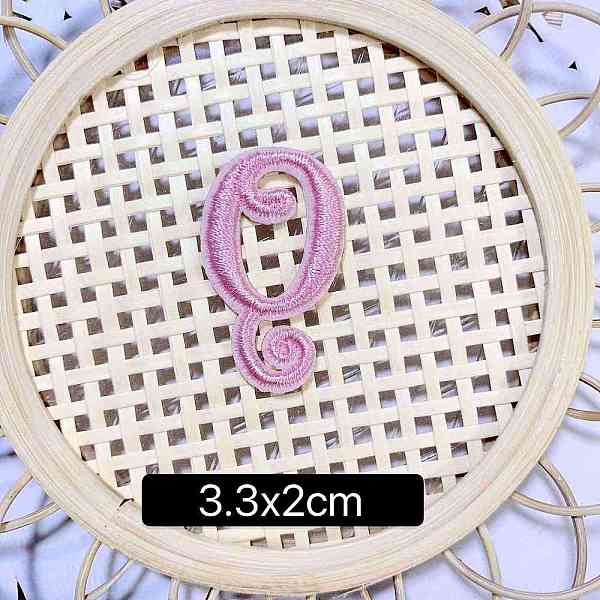 

PandaHall Computerized Embroidery Cloth Self Adhesive Patches, Stick on Patch, Costume Accessories, Letter, Pink, Q:33x20mm Cloth Letter...