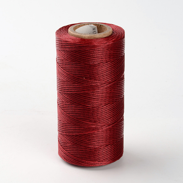 

PandaHall Flat Waxed Polyester Cords, Dark Red, 1x0.3mm, about 284.33 yards(260m)/roll Waxed Polyester Cord Flat Red