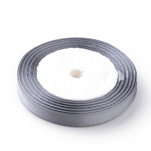 

PandaHall High Dense Single Face Satin Ribbon, Polyester Ribbons, Slate Gray, 1/4 inch(6~7mm), about 25yards/roll, 10rolls/group, about...