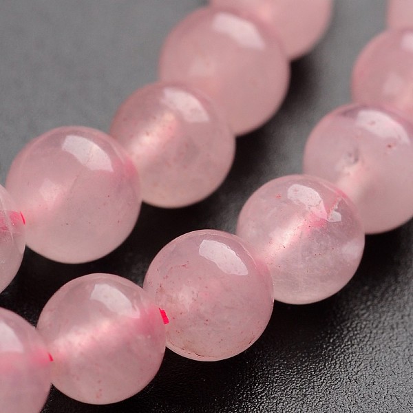 

PandaHall Round Natural Rose Quartz Gemstone Bead Strands, 6mm, hole: 1mm, about 65pcs/strand, 14.9 inch Rose Quartz Round