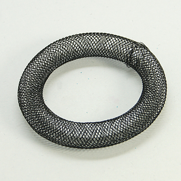 

PandaHall Mesh Tubing, Net Thread Cords, Black, 8mm, 30yards/bundle Plastic Black
