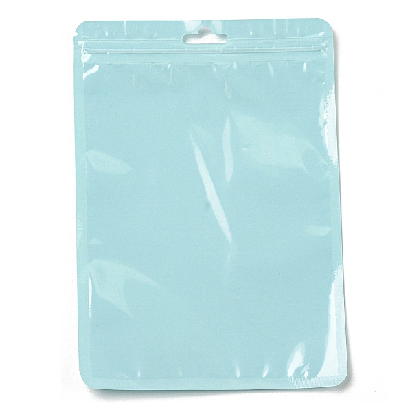 

PandaHall Rectangle Plastic Yin-Yang Zip Lock Bags, Resealable Packaging Bags, Self Seal Bag, Pale Turquoise, 20x14x0.02cm, Unilateral...