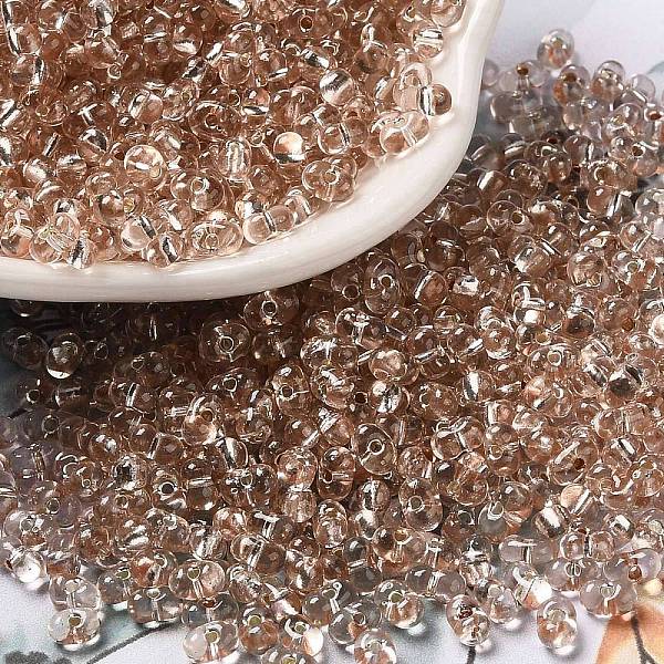 

PandaHall Baking Paint Glass Seed Beads, Peanut, Camel, 3.5~4x2~2.5x2~2.3mm, Hole: 0.8mm, about 8000pcs/pound Glass Peanut Brown