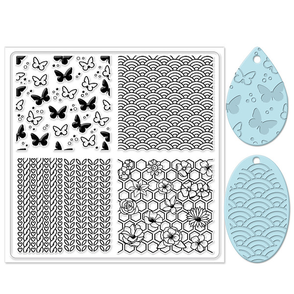 

PandaHall Silicone Clay Texture Mat, Clay Modeling Pattern Pad, Butterfly, 140x140x3mm Silicone Butterfly