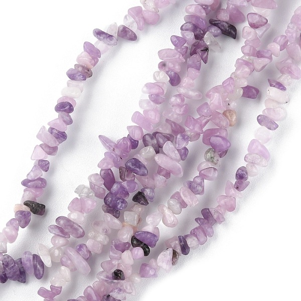 

PandaHall Natural Lepidolite/Purple Mica Stone Beads Strands, Chip, 1.5~4.5x3~13x2.5~8mm, Hole: 0.6mm, 30.94~31.97 inch(78.6~81.2cm)...