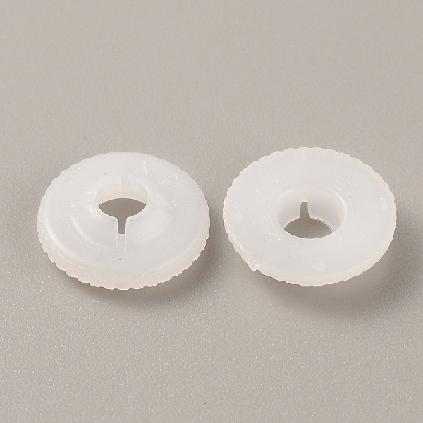 

PandaHall Plastic Doll Eye Nose Round Gaskets, Animal Doll Safety Eye Nose Washers for DIY Craft Doll Making, Floral White, 14x3mm, Hole...