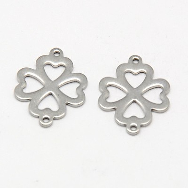 

PandaHall 304 Stainless Steel Links connectors, Flower, Stainless Steel Color, 21x16x1mm, Hole: 1mm 304 Stainless Steel Flower