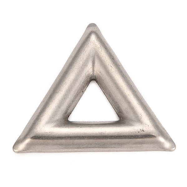 

PandaHall 304 Stainless Steel Linking Rings, Pendants Accessories, Triangle, Stainless Steel Color, 30x34.5x3.5mm 304 Stainless Steel...