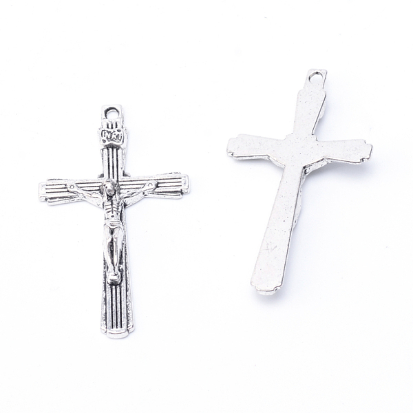 

PandaHall Tibetan Style Alloy Pendants, Cross, Cadmium Free & Nickel Free & Lead Free, Antique Silver, 43x24.5x4.5mm, Hole: 2mm, about...