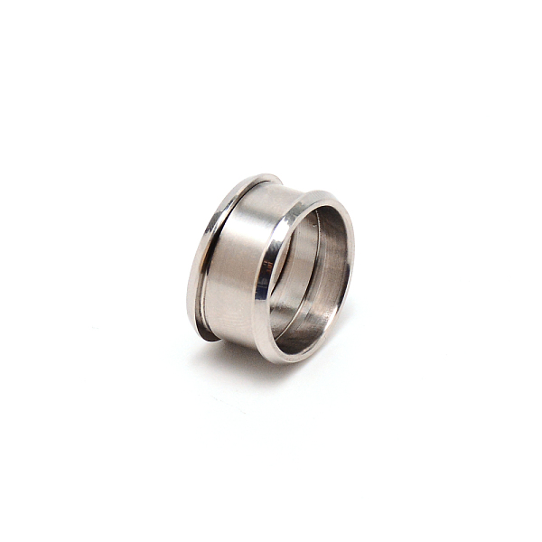 

PandaHall 3Pcs 316 Stainless Steel Grooved Finger Ring Settings, Ring Core Blank, for Inlay Ring Jewelry Making, Stainless Steel Color...