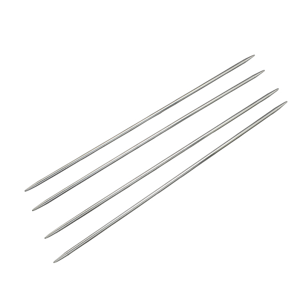 

PandaHall Stainless Steel Double Pointed Knitting Needles(DPNS), Stainless Steel Color, 240x3.0mm, about 4pcs/bag Stainless Steel