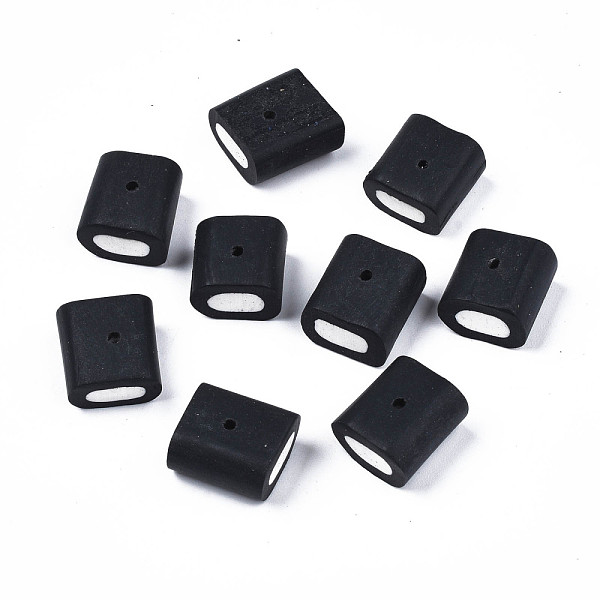 

PandaHall Handmade Polymer Clay Beads, Column, Black, 13~15.5x12.5~14x8.5~10.5mm, Hole: 1.5mm Polymer Clay Column Black