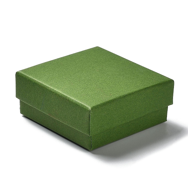

PandaHall Cardboard Jewelry Set Boxes, with Sponge Inside, Square, Lime Green, 7.2x7.25x3.2cm Paper Square