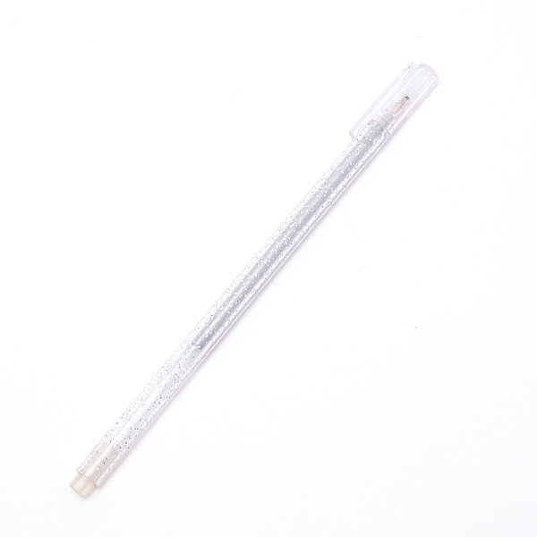 

PandaHall Plastic Glisten Gel Pen, Office & School Supplies, Silver, 163x11x7.8mm Plastic Silver