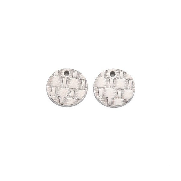 

PandaHall 304 Stainless Steel Charms, Flat Round, Stainless Steel Color, 9x1mm, Hole: 1mm 304 Stainless Steel Flat Round