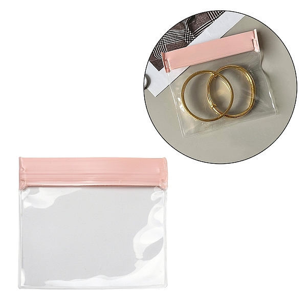 

PandaHall Rectangle EVA Zip Lock Bags, Resealable Packaging Bags, Self Seal Bag, Clear, 10.9x11.8cm, Unilateral Thickness: 7.8 Mil(0.2mm)...
