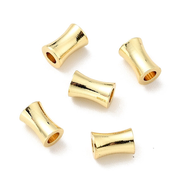 

PandaHall Brass Beads, Cadmium Free & Lead Free, Column, Real 18K Gold Plated, 6x4mm, Hole: 2mm Brass Column