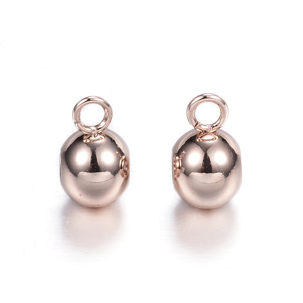 

PandaHall Ion Plating(IP) 304 Stainless Steel Tube Bails, Loop Bails, Round, Rose Gold, 9x6x5mm, Hole: 2mm, Inner Diameter: 2mm 304...