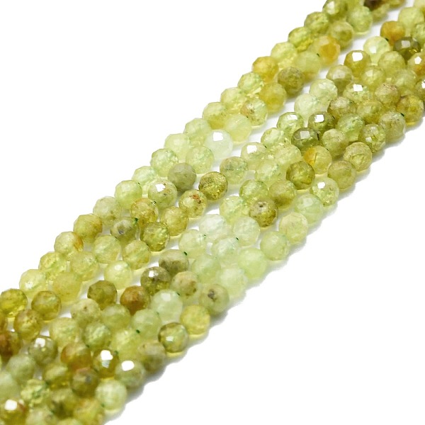 

PandaHall Natural Green Garnet Beads Strands, Faceted, Round, 4mm, Hole: 0.8mm, about 110pcs/strand, 15.16''~15.55''(38.5~39.5cm) Garnet...