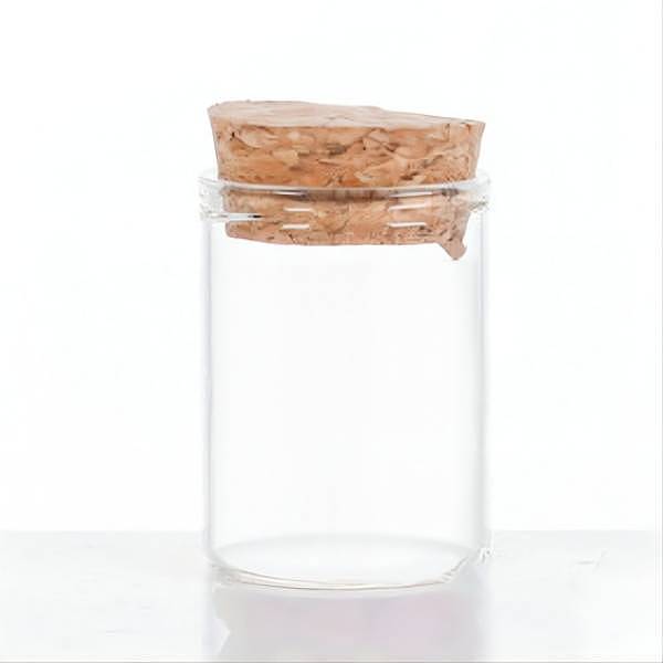 

PandaHall Mini High Borosilicate Glass Bottle Bead Containers, Wishing Bottle, with Cork Stopper, Column, Clear, 4x3cm, Capacity: 15ml...