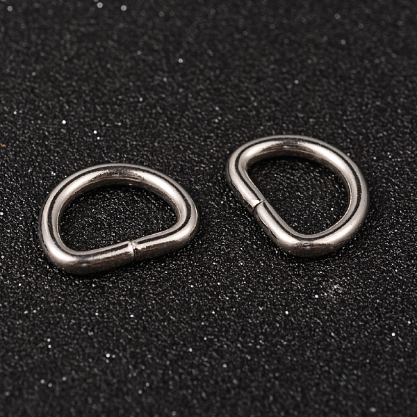 

PandaHall 304 Stainless Steel D Rings, Buckle Clasps, For Webbing, Strapping Bags, Garment Accessories, Stainless Steel Color, 15x19x3mm...