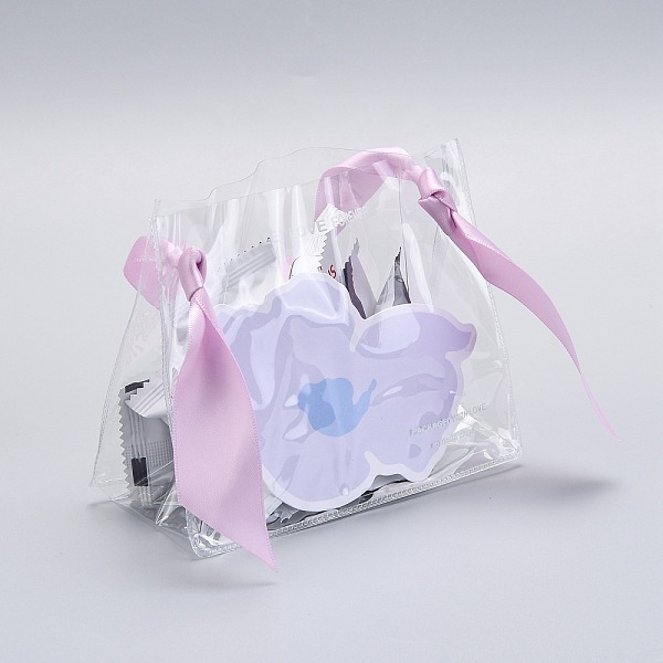 

PandaHall PVC Plastic Bags, with Silk Handle, for Gift Bag Party Favors, Pearl Pink, 19x13.5cm, 10 sets/bag Plastic Word