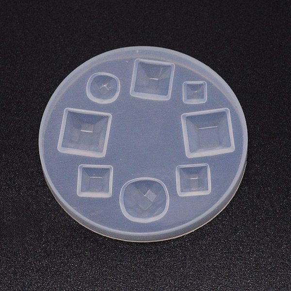 

PandaHall DIY Pendant Silicone Molds, for Earring Makings, Resin Casting Pendant Molds, For UV Resin, Epoxy Resin Jewelry Making, Round &..., White