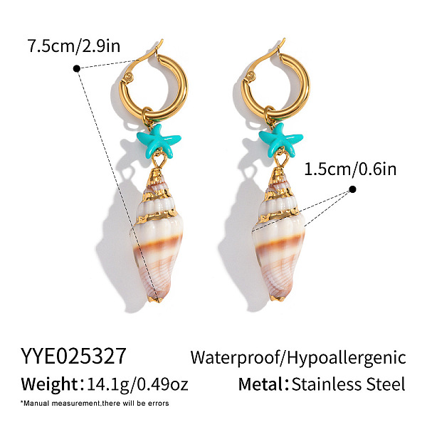 Boucles d'oreilles créoles en acier inoxydable 304
