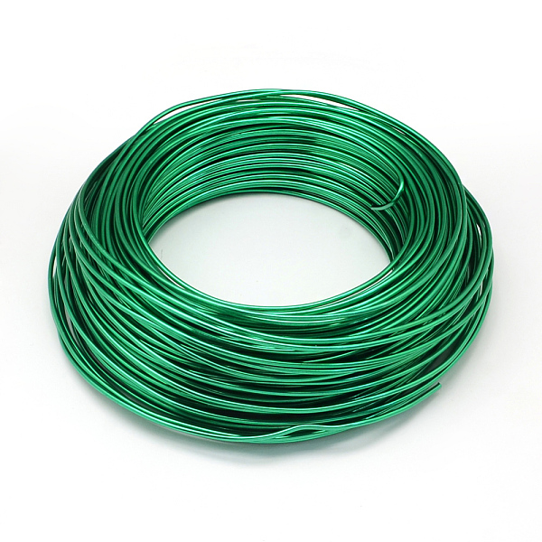PandaHall Round Aluminum Wire, Bendable Metal Craft Wire, for DIY Jewelry Craft Making, Lime, 6 Gauge, 4mm, 16m/500g(52.4 Feet/500g)...