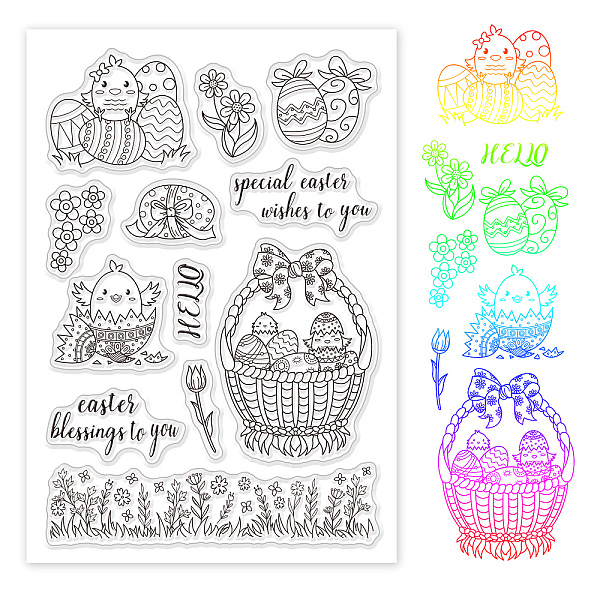 

PandaHall PVC Plastic Stamps, for DIY Scrapbooking, Photo Album Decorative, Cards Making, Stamp Sheets, Floral Pattern, 16x11x0.3cm Plastic...