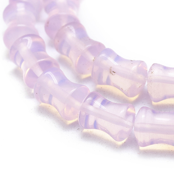

PandaHall Opalite Beads Strands, Column, 11.5~12.5x8.5mm, Hole: 1mm, about 32pcs/strand, 15.16 inch(38.5cm) Opalite Column