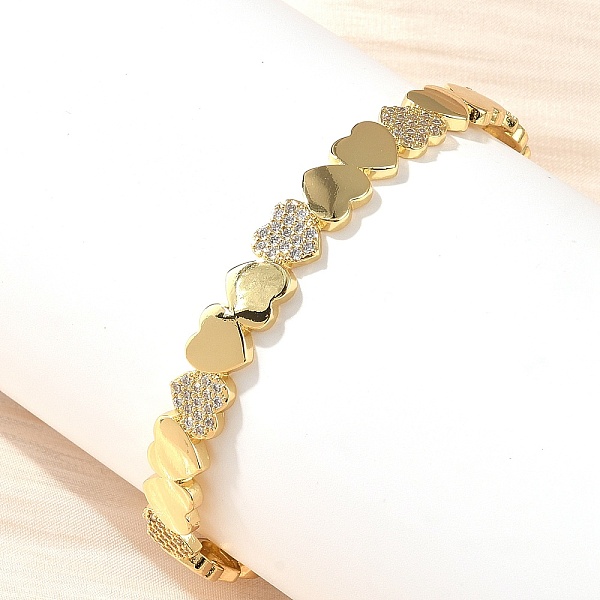 Micro en laiton pavent bracelets zircone cubique