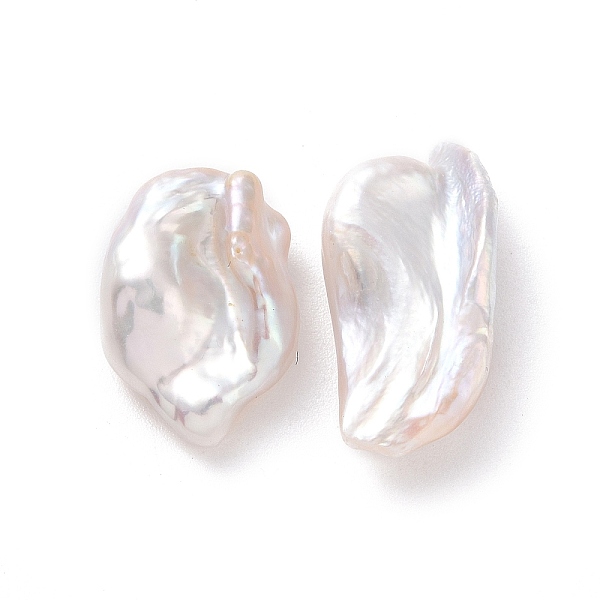 

PandaHall Natural Keshi Pearl Beads, Cultured Freshwater Pearl, No Hole/Undrilled, Nuggets, Antique White, 10~11.5x7~8x5~6mm Pearl Nuggets