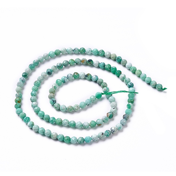 

PandaHall Natural Variscite Beads Strands, Faceted, Round, 3.5mm, Hole: 0.6mm, about 119~121pcs/strand, 15.43~15.63(39.2~39.7cm) Variscite...