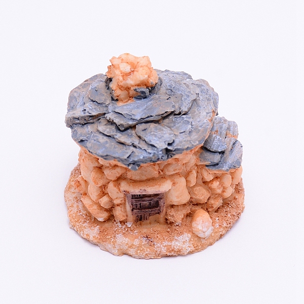 

PandaHall Resin House Decorations, Gray, 43x46.5x40mm Resin Building Gray
