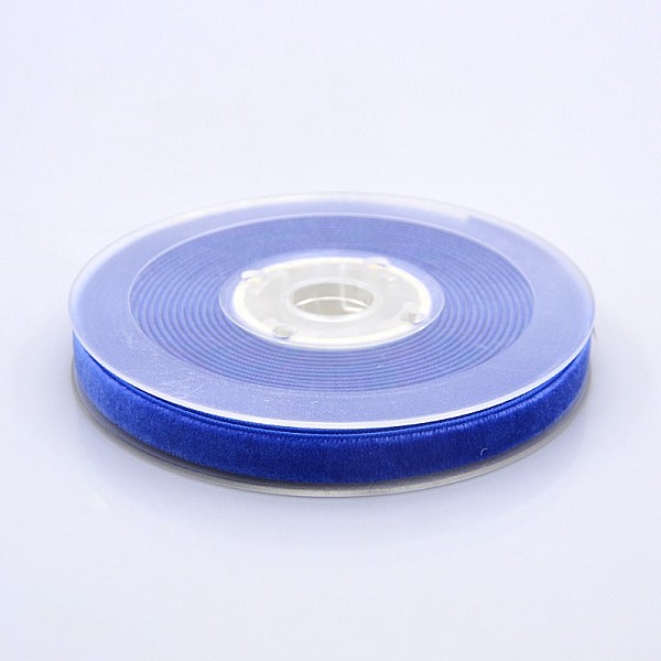 

PandaHall Polyester Velvet Ribbon for Gift Packing and Festival Decoration, Royal Blue, 3/8 inch(10mm), about 50yards/roll(45.72m/roll)...