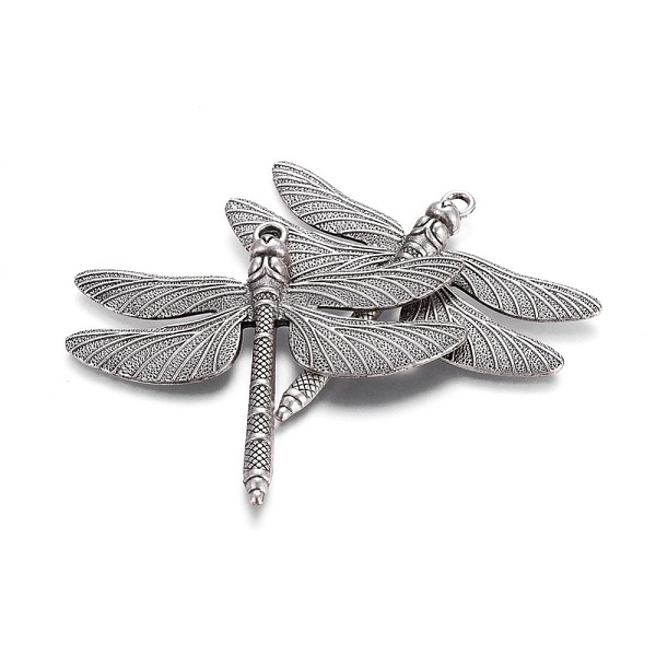 

PandaHall Tibetan Style Alloy Big Pendants, Dragonfly, Lead Free & Nickel Free & Cadmium Free, Thailand Sterling Silver Plated...
