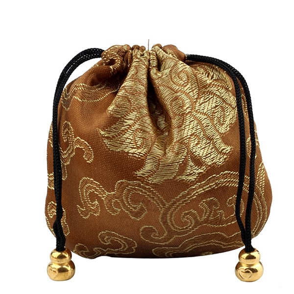 

PandaHall Buddha Theme Square Velvet Drawstring Bags, Organza Pouches Gift Jewelry Packaging Bag, Sienna, 13x13cm Velvet Square Brown
