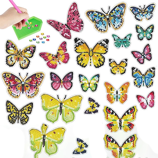 4 Sheets Insect DIY Diamond Painting Sticker Kits