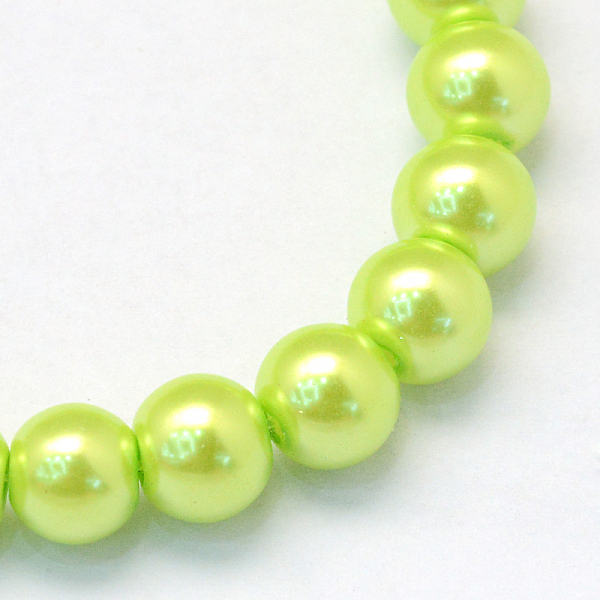 

PandaHall Baking Painted Glass Pearl Bead Strands, Pearlized, Round, Green Yellow, 3~4mm, Hole: 0.5mm, about 195pcs/strand, 23.6 inch Glass...