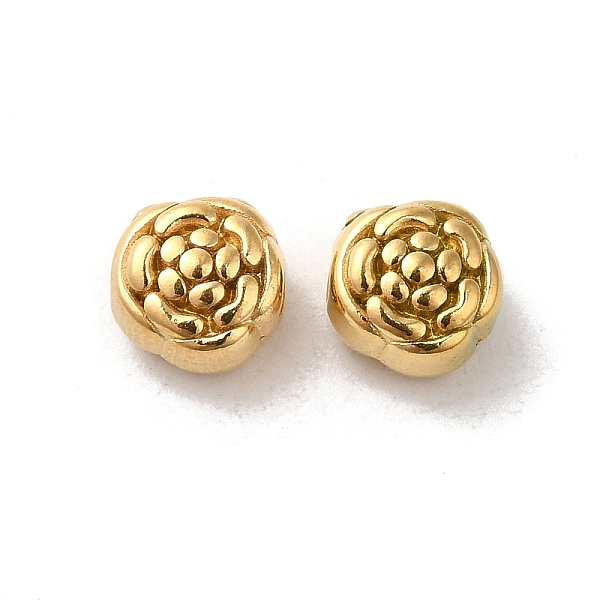 

PandaHall 304 Stainless Steel Beads, Flower, Real 18K Gold Plated, 6x4.5mm, Hole: 1.2mm 304 Stainless Steel Flower