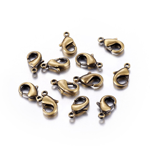 

PandaHall Brass Lobster Claw Clasps, Parrot Trigger Clasps, Cadmium Free & Lead Free, Brushed Antique Bronze, 10x5x3mm, Hole: 1mm Brass...