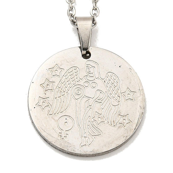 

PandaHall Constellation Pendant Necklaces, 304 Stainless Steel Cable Chain Necklaces, Virgo, 19.96 inch(50.7cm) 304 Stainless Steel Virgo