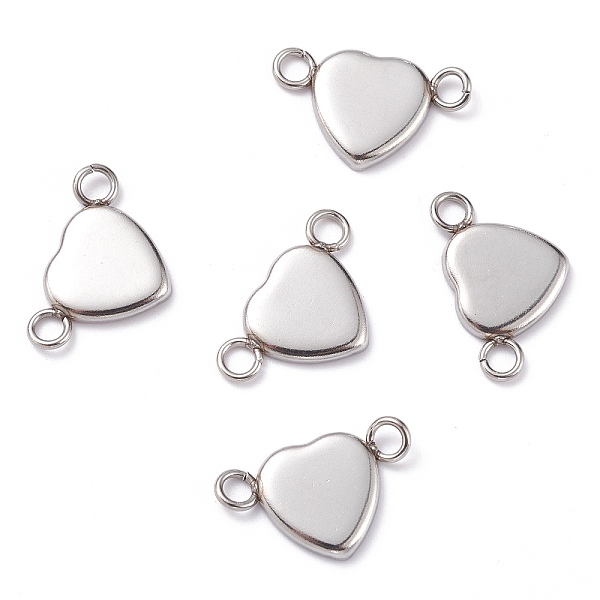 

PandaHall 304 Stainless Steel Links Connectors Settings, Heart, Stainless Steel Color, Tray: 10x11mm, 11x18x2mm, Hole: 1.8mm 304 Stainless...