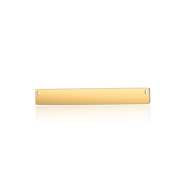 

PandaHall 201 Stainless Steel Links connectors, Rectangle, Golden, 15x5x1.5mm, Hole: 1.2mm 201 Stainless Steel Rectangle