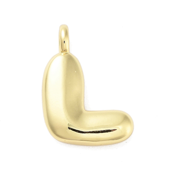 

PandaHall Rack Plating Brass Pendants, Cadmium Free & Lead Free, Long-Lasting Plated, Real 18K Gold Plated, Letter L, 17x13x4.5mm, hole...