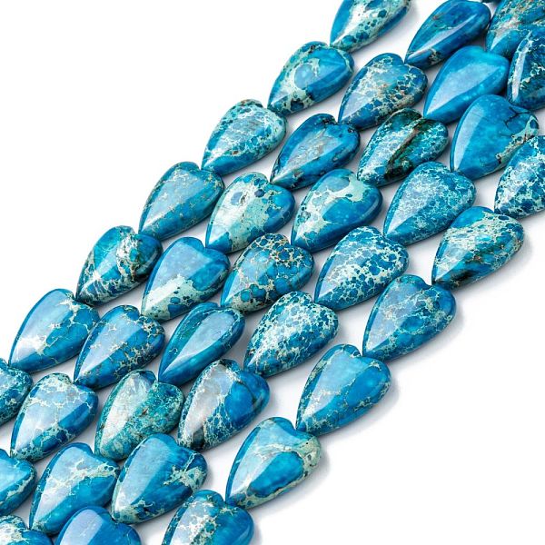 

PandaHall Natural Imperial Jasper Bead Strands, Dyed, Heart, 20~20.5x15~15.5x6~6.8mm, Hole: 1.2mm, about 20pcs/strand, 14.76~15.08 inch...